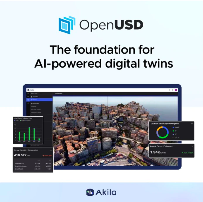 Akila采用OpenUSD驱动新一代AI数字孪生平台